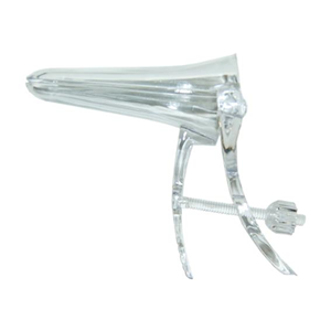 Universal Vaginal Speculum, Duckbill, Cusco Screw Action, Recyclable Plastic, Clear, Large, 200 Pieces/Carton