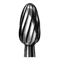 SSW 7404 Tungsten Carbide Burs, Egg Shape, 014F, Friction Grip, Made in UK, Each Each