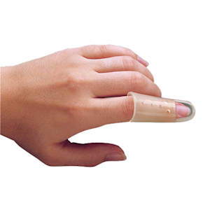 Stax Finger Splints, Size 1, Recyclable Plastic, Tan, 10/Pack Pack