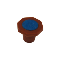 Polyethylene Recyclable Plastic Stopper Octagonal Cap, 21 to 24mm, Bottom to Top Diameter, 25mm Cone Height, 32mm Overall Height, Each Each