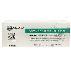 CLUNGENE COVID-19 Rapid Antigen Test RAT, Nasal, Self-Testing, 5 Tests/Box, TGA 396675, Expiry end Dec 2025 Box