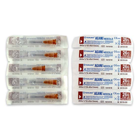 Terumo Livingstone Agani Hypodermic Needle, 27 Gauge x 0.5 Inch, 13mm, Regular Wall, Grey, 100/Box