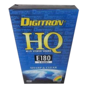 VIDEO TAPES DIGITRON 180 MINUTE VHS EACH Each
