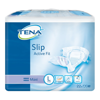 Tena Slip Maxi Incontinence Underpad, Waist: 92 - 144cm, Heavy - Extra Heavy, Unisex, Large, Lilac, 8/Pack, 4 Packs/Carton Carton