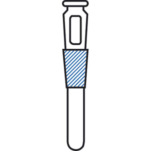 Mowbray Fixed Immersion Thermometer Pocket, Cone 14/23mm, Borosilicate Glass, Each Each