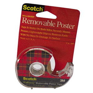 Scotch Wallsaver Removable Poster, 19mm x 3.81m, Each Each