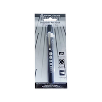 Livingstone Diagnostic Black Pen Torch, 2.2 Volts LED Light Bulb, 2 Pieces AAA-size Batteries Sold Separately, Each Each