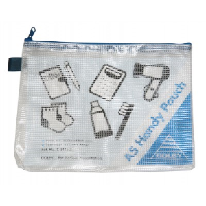 Colby College Zippered A4 Handy Pouch, Blue Zipper, Each Each