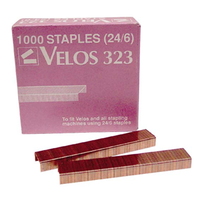 Rexel Velos 323 Staples, 24/6, 1000/Box Box