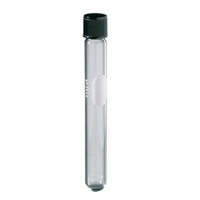 Corning Test Tube Glass with SVL Black Phenolic Recyclable Plastic Screw Cap, 16 x 100mm, 288/Pack Pack