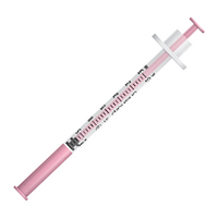 Terumo Unisharp Fixed Needle Syringe, 0.3mL, 31G x 8mm, with Pink Plunger, Each Each
