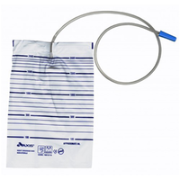Urimaax Overnight Drainage Bag, 2000ml,90cm Long Inlet Tube,without Bottom Outlet,Non-Sterile, Latex Free, Each Each