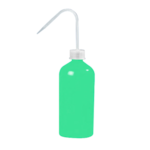 Vitlab Wash Bottle, 500mL, LDPE, Green, Each