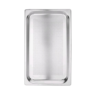 Vogue Gastronorm Tray, 1/1 25mm, Perforated, Stainless Steel, Each Each