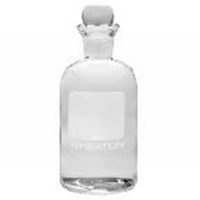Wheaton BOD Bottle, 300ml, Numbered 25-48, Borosilicate Glass, with Robotic Stopper and Barcode Label, Each Each