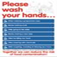 PLEASE WASH YOUR HAND, 420X600MM, WALL CHART, PVC, EA Each