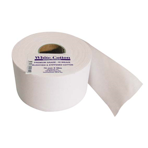 Ultrabody White Cotton Waxing Roll, 70mm x 50 metres (U21) Bleached and Stiffened Each