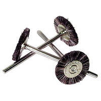 Bristle Blk Hp Mount Brush 21mm Hrd 12/p Pack